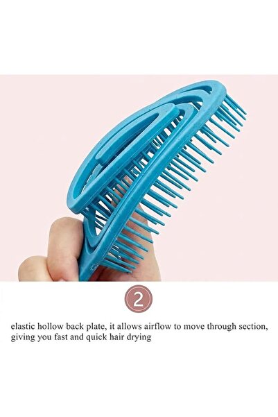 ToolHouse Detangling Hair Brush for Women & Men – Hair Comb with Flexible Soft Bristles for Wet/Dry