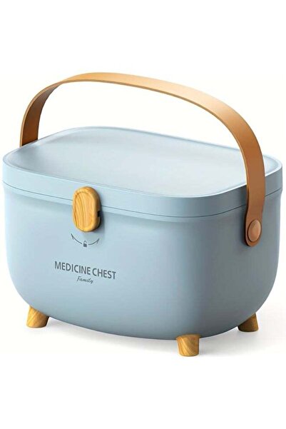 Arabest Medicine Storage Box,Oval Plastic,Double Layers,Multi Grid,Large Capa...