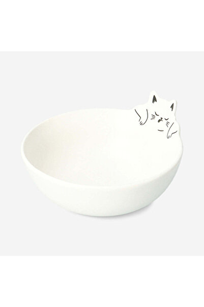 Flying Tiger Copenhagen Kedi Figürlü Beyaz Kase 15 cm