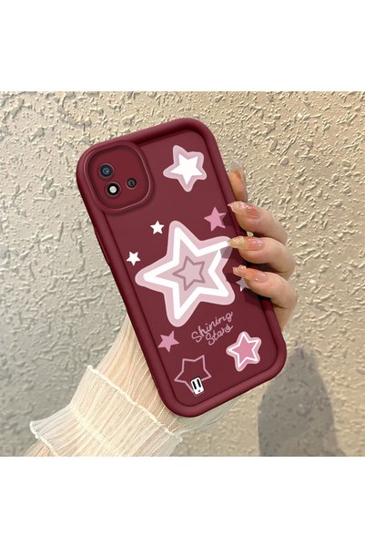 CHICASELUX Realme C11 2021 Compatible Fashionable Shiny Star Themed Case, Scr...