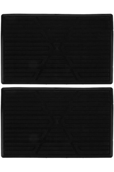 Baluue 2pcs Hard Rubber Car Floor Mat Repair Patch Anti-skid Pedal Cover Foot...