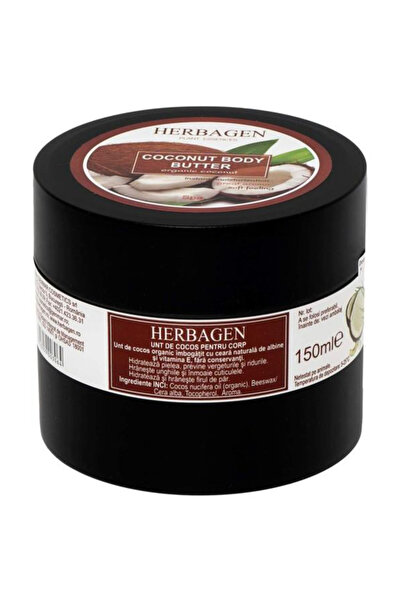Herbagen Unt de Cocos pentru Corp Herbagen, 150 ml