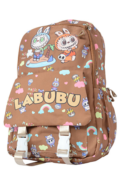 MORANO Labubu Kids' School Backpack Unisex Multi-Pocket Lightweight Bag Back ...
