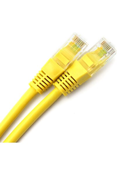 Spacer Cablu de patch UTP Cat5e, cupru-aluminiu, 0,5 m, galben, AWG26, "SP-PT...