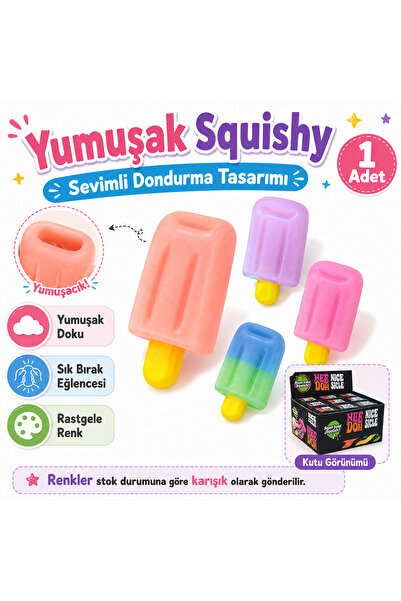kruxon Nee Doh Nice Sicle Soft Ice Cream Shaped Squishy Stress Toy Mixed Colo...