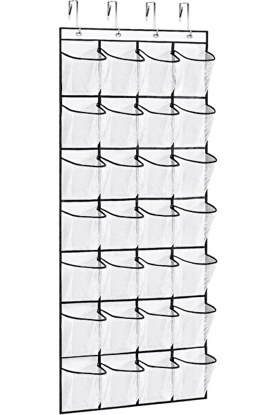 Yelajoy Hanging Shoe Organizer for Door, Over the Door Storage Rack, Closet D...
