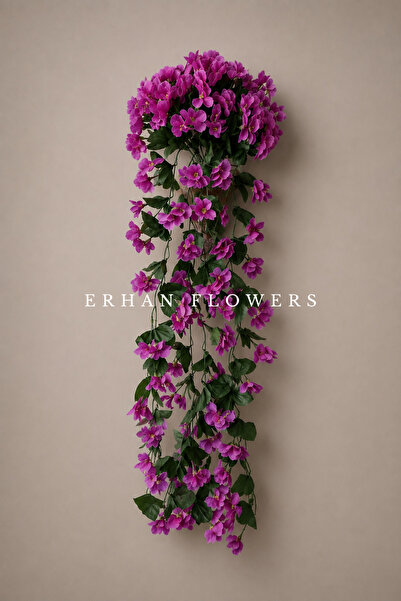 ERHAN FLOWERS YAPAY MENEKŞE SARMAŞIK DEMETİ MOR 75CM (SAKSISIZ)