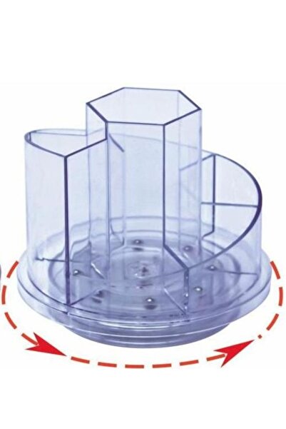 Kejea Suport Plastic Pentru Accesorii De Birou, Rotativ, 7 Compartimente, - T...