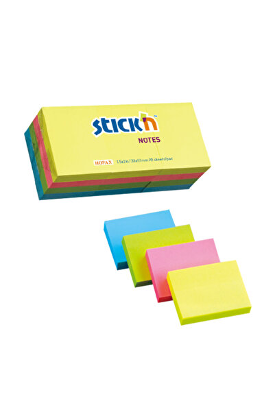 Hopax Samolepicí poznámkové lístky 38 x 51 mm, 12 x 100 listů/sada, Stick'N -...