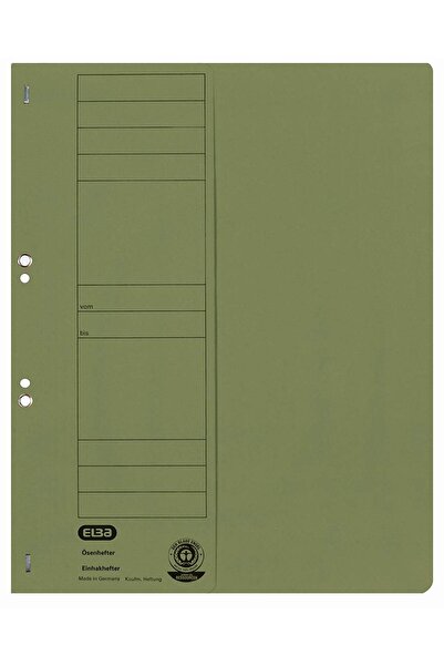 ELBA Cardboard Folder With Staples 1/2 Smart Line - Green