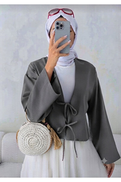 lillia kids Cămașă kimono cu 2 șireturi și legătură în față, Hijab modern, Ki...