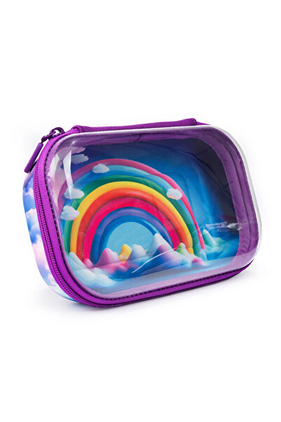 Zipit Кутия за съхранение с цип - Rainbow Zip..it, Прозрачна, 210 x 135 x 75 мм