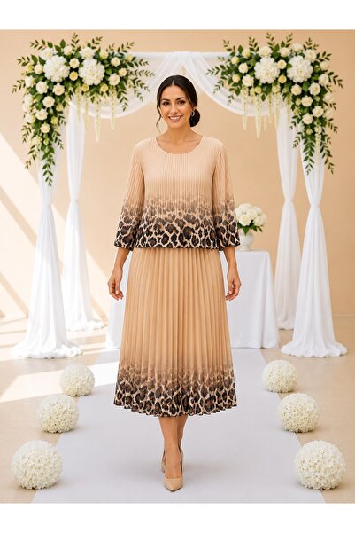 Fashimo Rochie midi cu aspect plisat cod ES11828