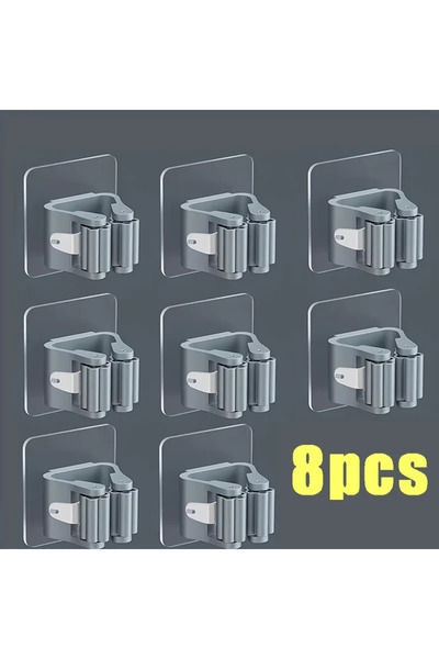 Choice6 8pcs-Grey Home Storage Rack Wall Hanging Shelf Bathroom Shower Holder...