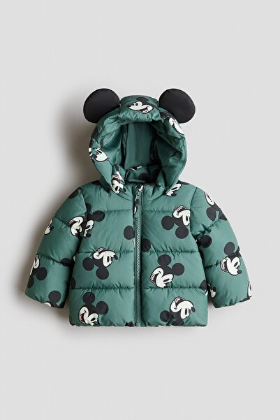 H&M Aplikeli Pofuduk Ceket
