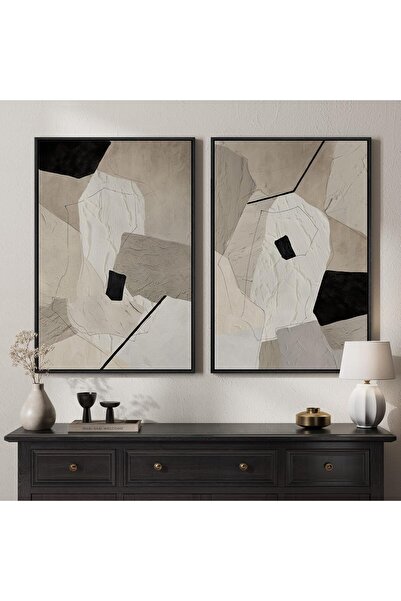 ALAYRA International Signtouch Gold Black Modern Set of 2 40x60 cm With Outer...
