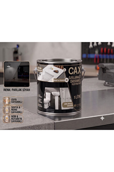 caxcolors CAX Dayanıklı Özel Yüzey Boyası 1 L - Su , Nem ve Isı Dayanımlı Fay...
