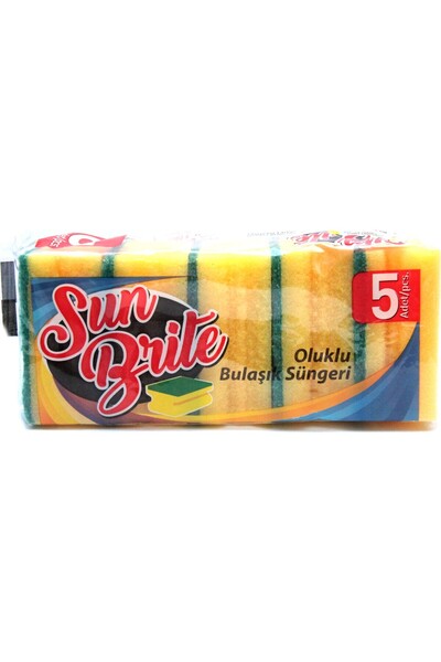 5li Oluklu Bulaşık Süngeri