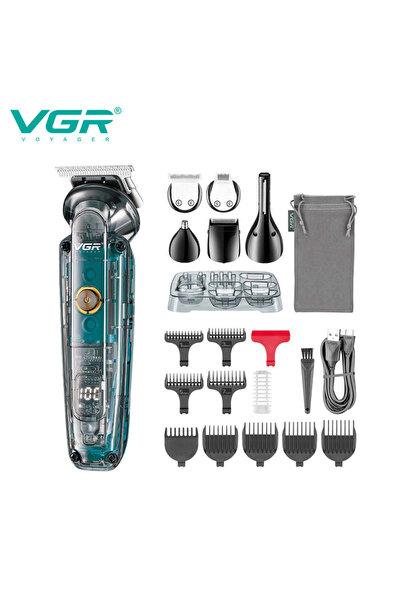Choice V-102 USB VGR 102 6-in-1 high-end men's hair clipper professional shav...