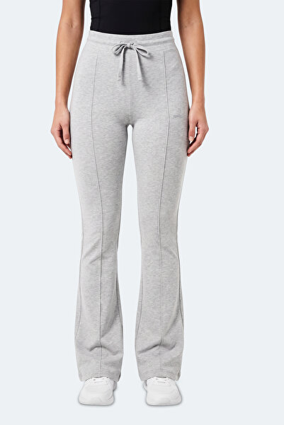 Slazenger MALENA Γυναικεία φαρδιά γκρι φούτερ παντελόνια