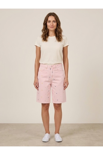 centilmen Asso Mini Benek Embroidered Jean Shorts 39-3