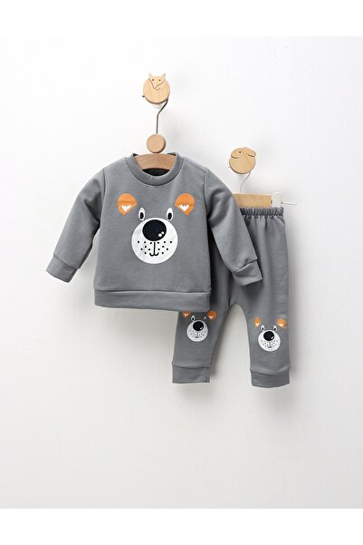 MiniKids Compleu Wild Bear, gri