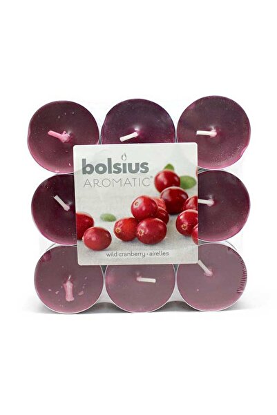 Bolsius Lumanari Pastila, 4 Ore, Merisoare, 18 Bucati