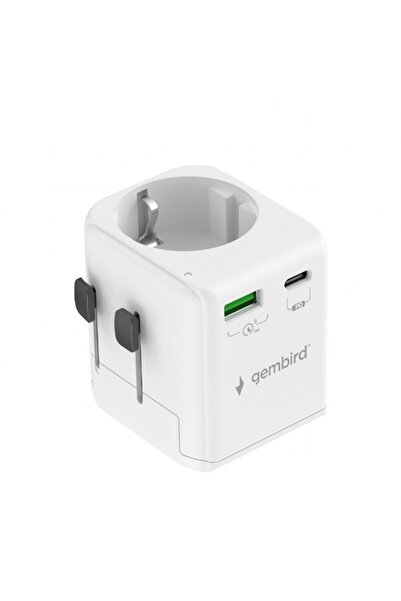 Gembird ADAPTOR GEMBIRD, universal, EU la conectori: US/UK/CN/AU, cu impamant...