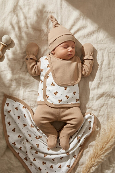 Babydonat طقم تيدي دريم مكون من 7 قطع مصنوع من القطن بنسبة 100% بنمط دب تيدي ...
