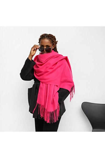 STARSTAR Women's silk scarf 210x70cm royal blue elegant soft winter.