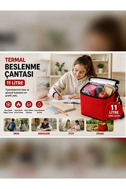 Vip Home Concept Market Ürünleri 11 Liter Thermal Lunch Bag Thermal Insulated...