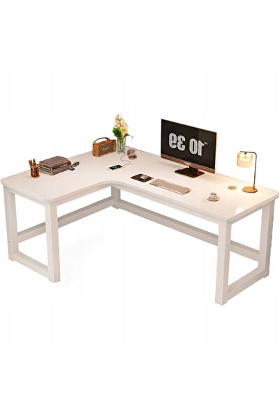 Rebiko Birou de colț pentru gaming, klacz, modern, alba, poddasze, 120 cm