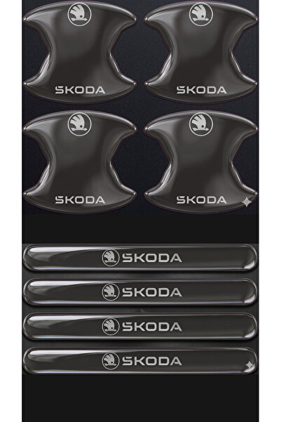 İntervex Global Premium Door Handle Anti-Scratch Protector (Set of 8) – Black...