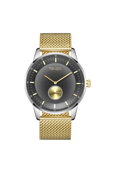 TRNDA Men's Stainless Steel Watch, Gradient Gray Dial | Tr43sgld