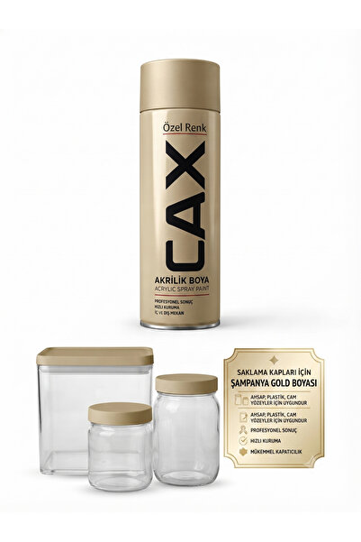 caxcolors CAX Saklama Kapları İçin Akrilik Sprey Boya Ahşap Plastik Cam