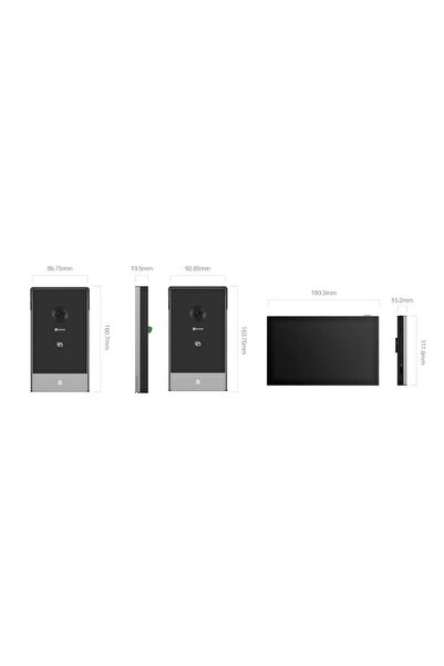 EZVIZ KIT VIDEOINTERFON SMART HOME 2MP Monitor color 7 inch # 034; atingere