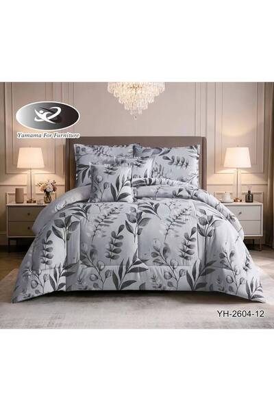 BIET ALMAFROSHAT 6-Piece Quilted Bedspread Set with a Quilted Bed Runner
