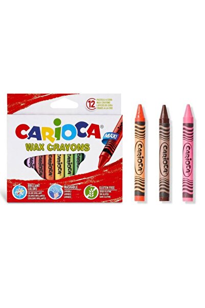 BAMI NETWORK Set creioane cerate lavabile Carioca 12 bucati copii