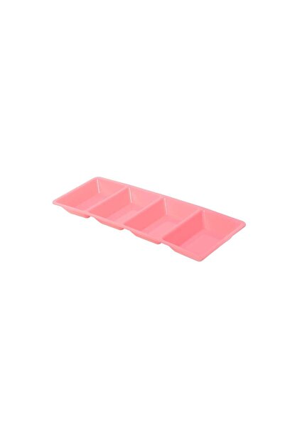 China Plastic 4 Compartment Snack Nuts Tray Candy Tray Dessert Serving Tray 35cm