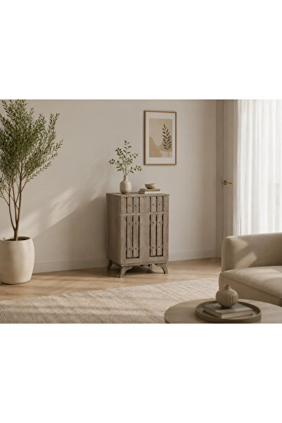 Palma homez دولاب جزم ماليزي بني ببابين 100×60×40 سم بتصميم مودرن