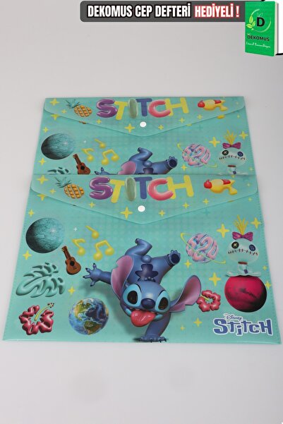 Stitch x 4 dosare cu capse cu licență Dekomus, sezon nou