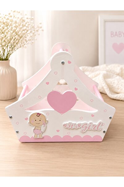 seasons box توزيعات مواليد بنات، سلة توزيعات مواليد خشبية