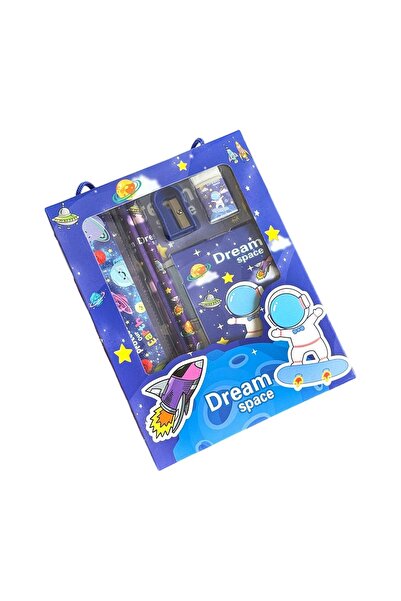 Zen Store Space Theme Stationery Gift Set for Kids | 3PCPencil, 1PCRuler, 1PC...