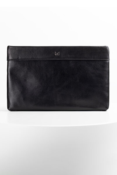 BAYDERİ Luse Leather Handbag Black