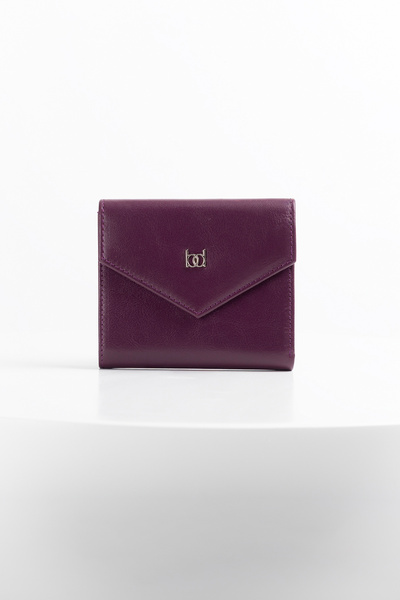 BAYDERİ Sior Women's Leather Wallet Purple