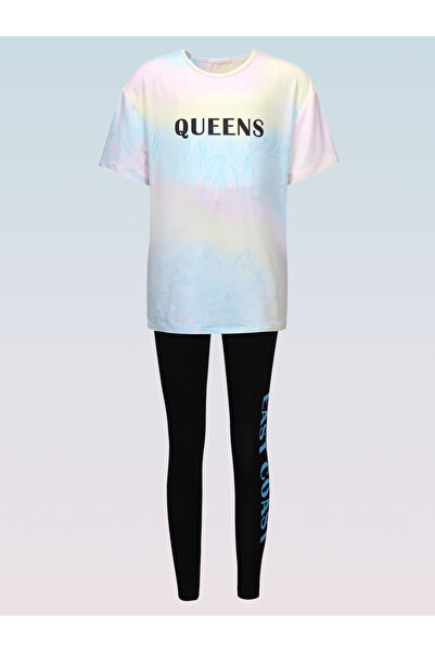 Take Two By Styli Teen Girls Tie-Dye T-Shirt and Leggings Set