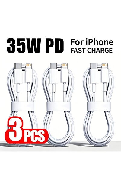 Choice1 1m 3PCS 3PCS 35W PD Fast Charge Cable For iPhone 11 12 13 Mini 14 Pro...