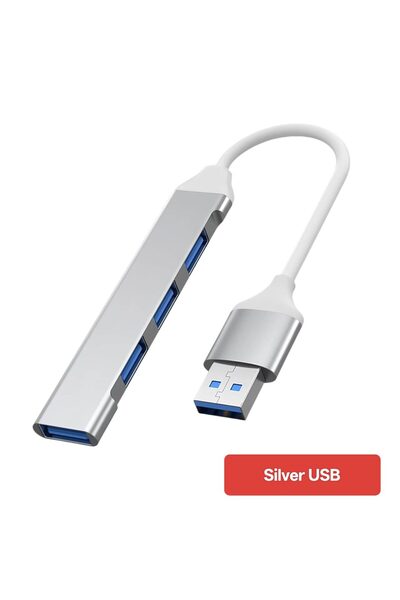 Choice1 Blue USB HUB Extender 4 Port Splitter Adapter OTG Docking Station For...