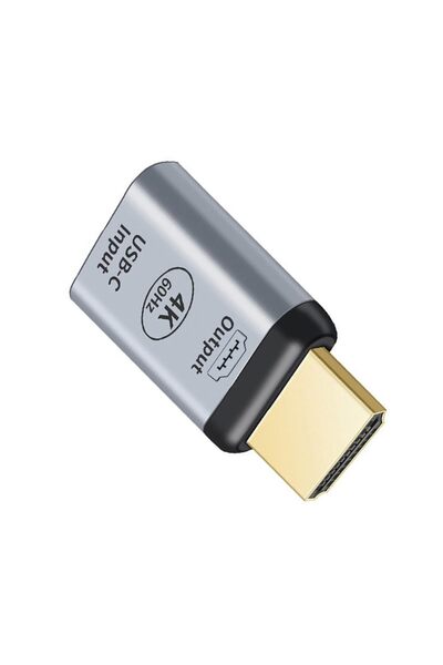 Choice Grey USB-C to HDMI Adapter Type C USB Female Source to HDMI Male Sink ...