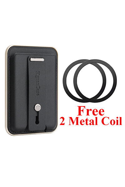 Choice4 black Magnetic Card Bag Cards Holder for iPhone 17 16 15 14 13 Pro Ma...